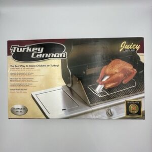 TURKEY CANNON Stainless Steel Chicken or Turkey Roaster Thanksgiving‎ Cooking